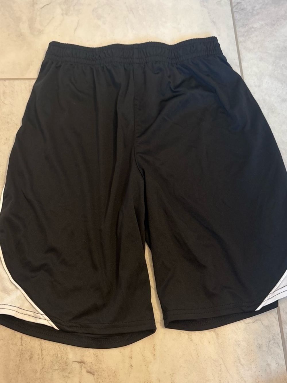 STARTER Black Athletic Shorts with White Trim